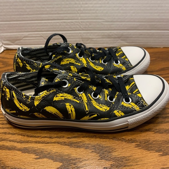Converse X Andy Warhol Leather Banana Low Rare Women’s Size 6 Men’s Size4 - Picture 3 of 10